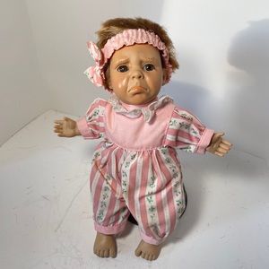 Expressions by Berenguer Toddler DOLL Pouty Face Plush Body 8 ½”